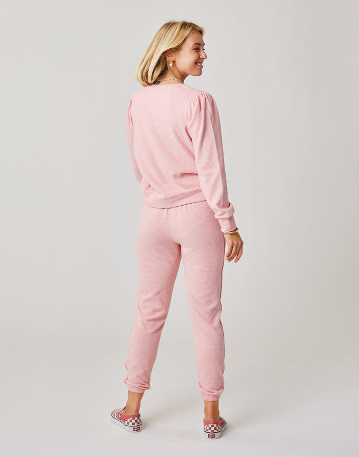 Chelsea Jogger: Grapefruit Heather - FINAL SALE