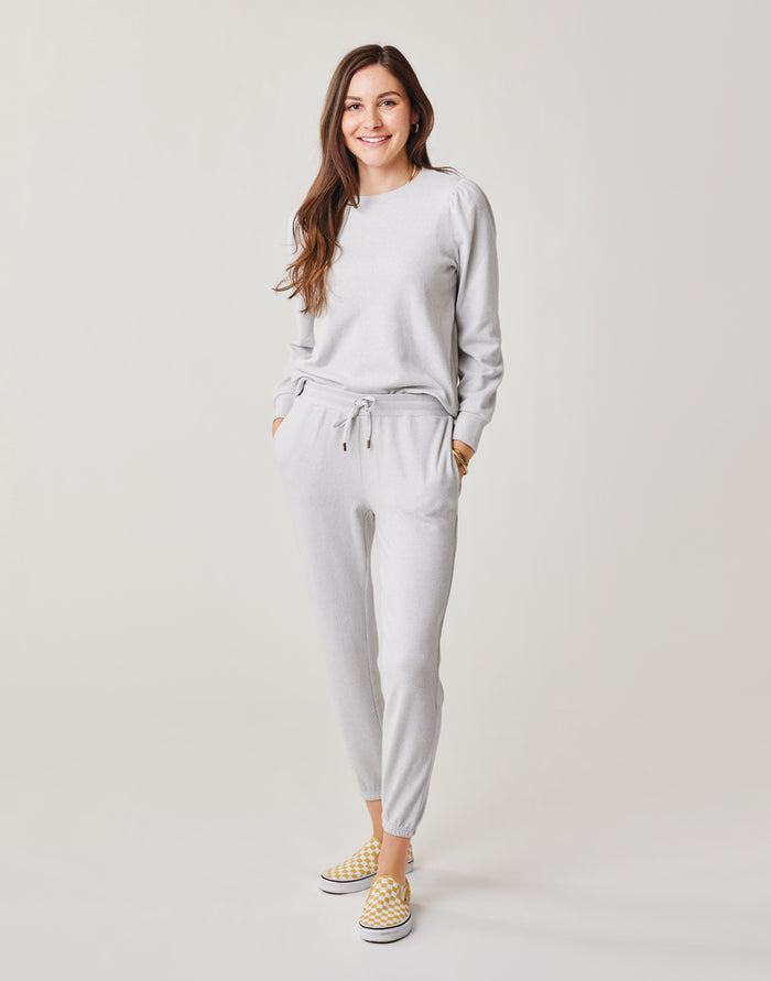 Chelsea Jogger: Light Grey Heather - FINAL SALE
