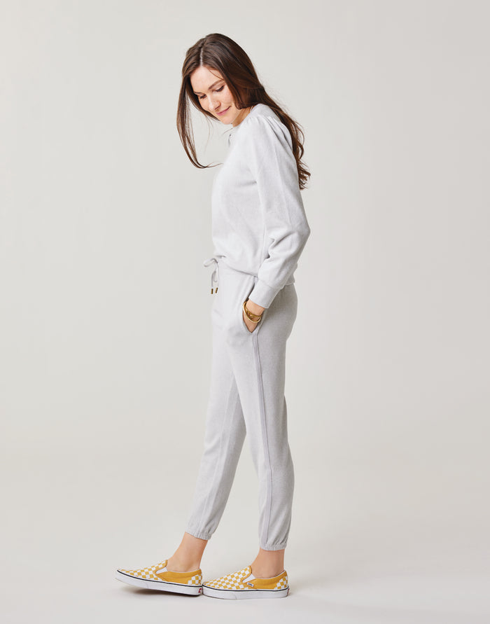 Chelsea Jogger: Light Grey Heather - FINAL SALE