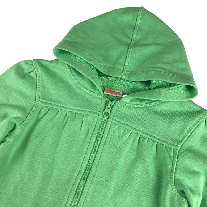 Cherokee 7-8 years green butterfly embroidery zipped hoodie
