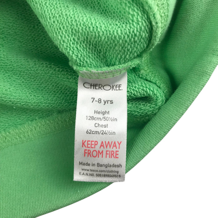 Cherokee 7-8 years green butterfly embroidery zipped hoodie