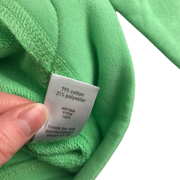 Cherokee 7-8 years green butterfly embroidery zipped hoodie