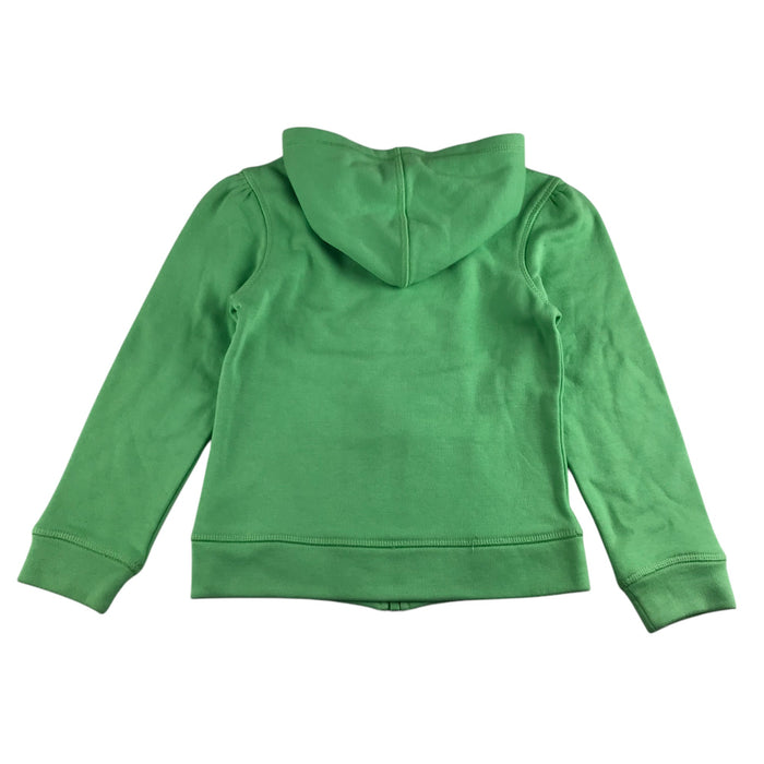 Cherokee 7-8 years green butterfly embroidery zipped hoodie