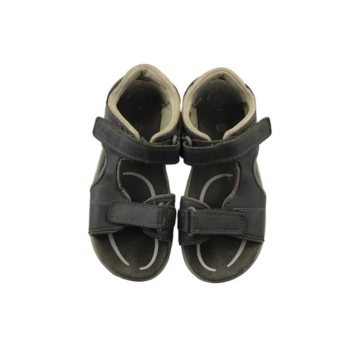 Clarks size UK 12.5 (jr) grey sandals