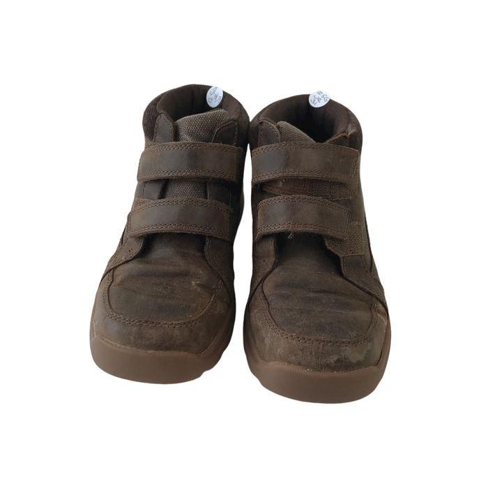 Clarks size UK 12.5g (jr) brown leather boots
