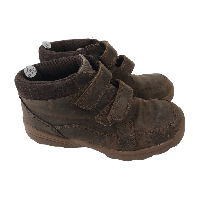 Clarks size UK 12.5g (jr) brown leather boots