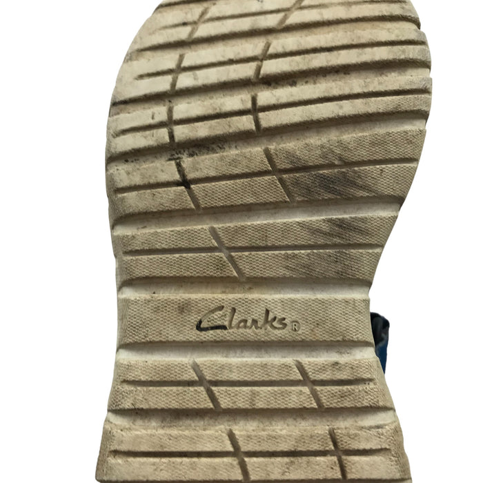Clarks size UK 9 navy camo sandals