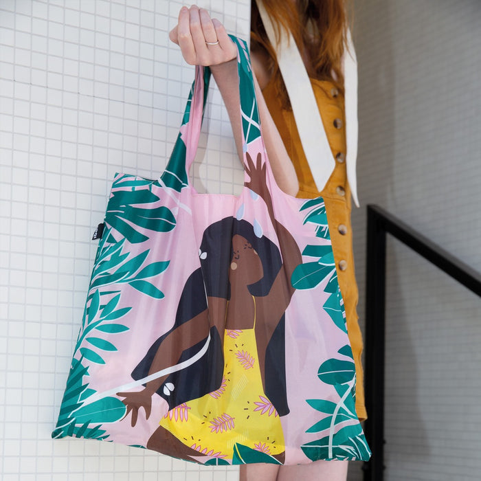 "Clearance Sale" LOQI Tote Bag - Jungle Fairy by Celeste Wallaert
