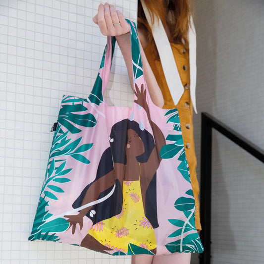"Clearance Sale" LOQI Tote Bag - Jungle Fairy by Celeste Wallaert