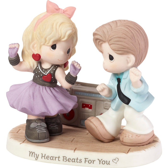 "Clearance Sale" Precious Moments - My Heart Beats For You Disco Retro Dance Porcelain Figurine 192011