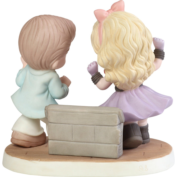 "Clearance Sale" Precious Moments - My Heart Beats For You Disco Retro Dance Porcelain Figurine 192011