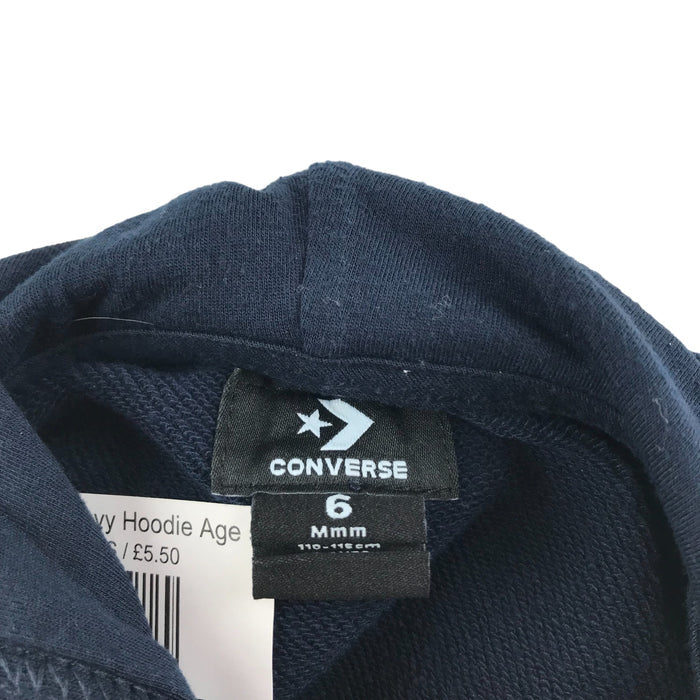 Converse 5 years navy with logo zipped hoodie
