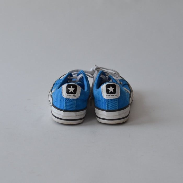 Converse size UK 12 (jr) blue canvas trainers