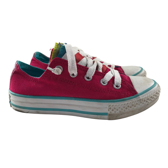 Converse size UK 12 (jr) pink trainers