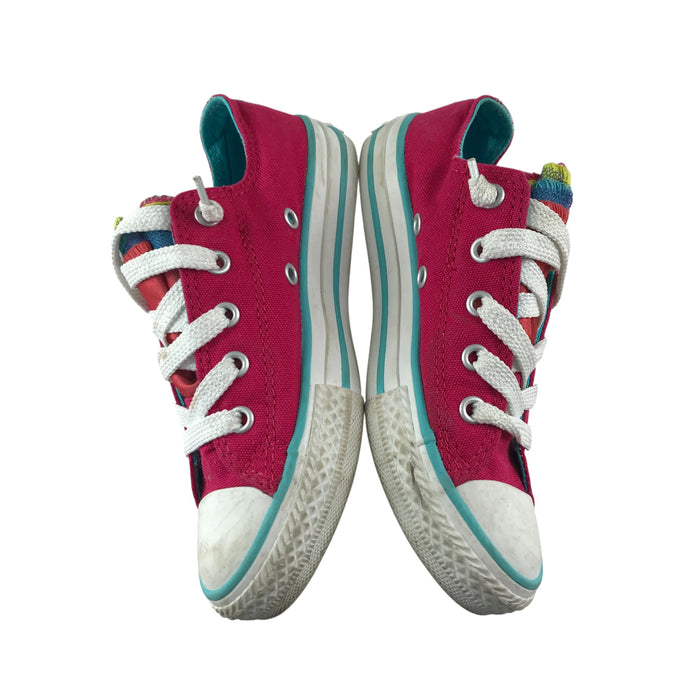 Converse size UK 12 (jr) pink trainers