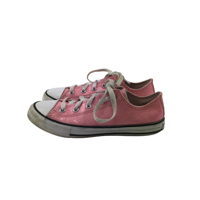 Converse  size UK 2 pink glittery trainers