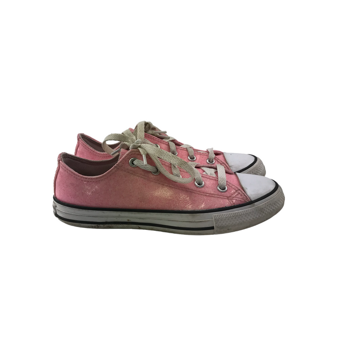 Converse  size UK 2 pink glittery trainers