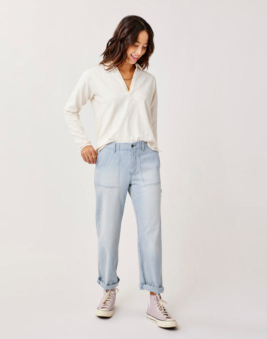 Corey Pant: Indigo Stripe - FINAL SALE