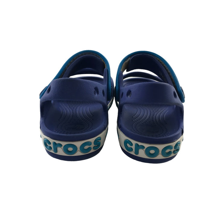 Crocs size UK 10 (jr) blue sandals