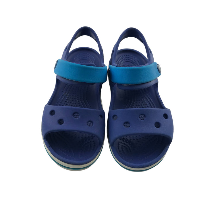 Crocs size UK 10 (jr) blue sandals