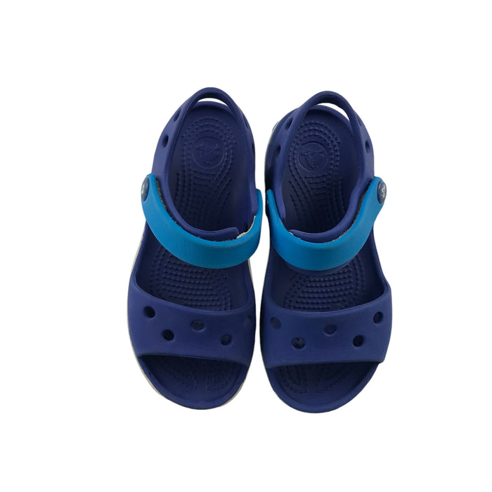 Crocs size UK 10 (jr) blue sandals