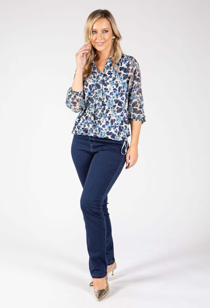 Croque Tie Front Blouse