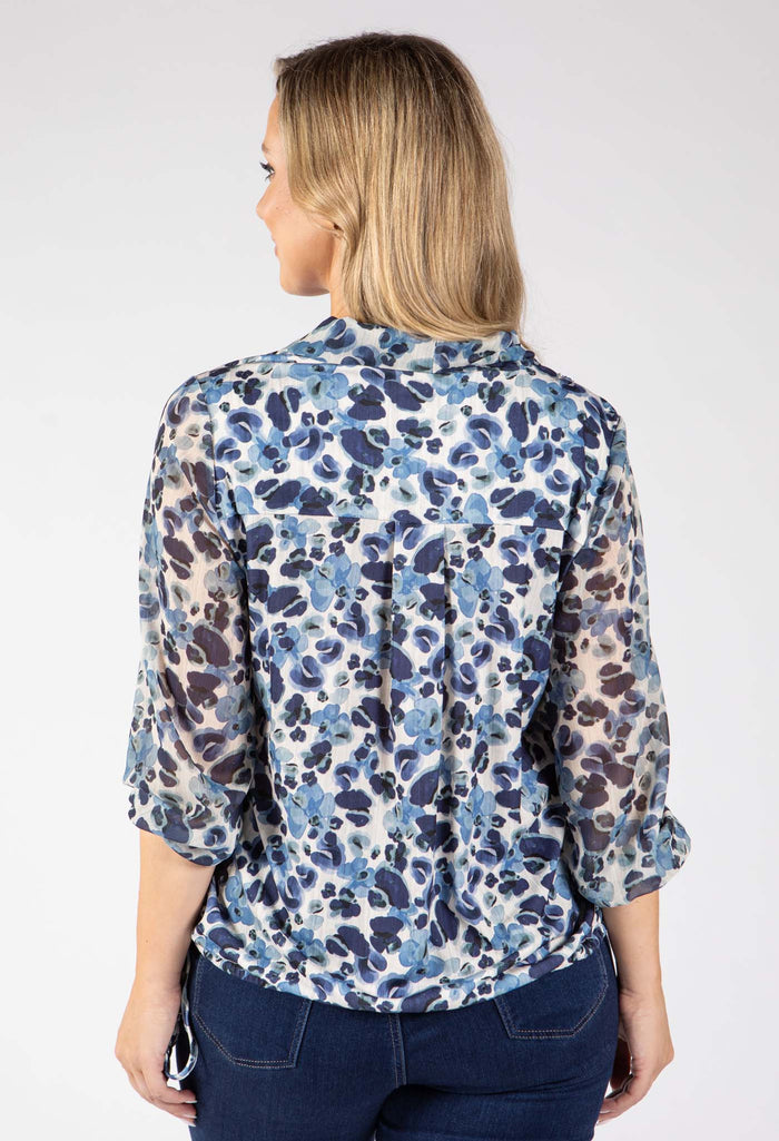 Croque Tie Front Blouse