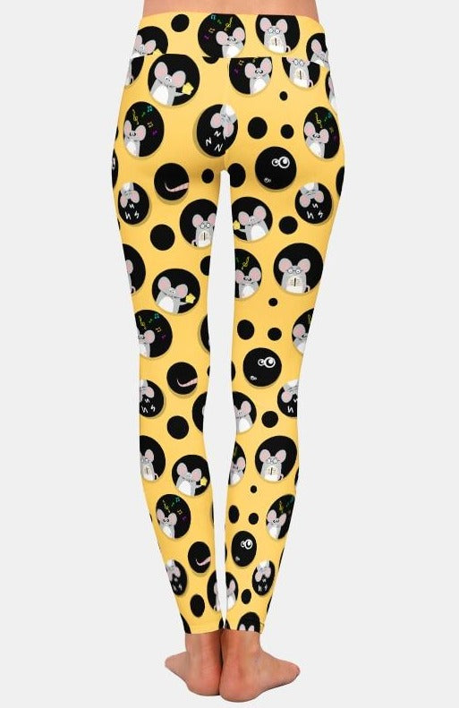 Cute Arrival Cartoon Mouse Digital Printed Leggings