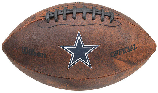 Dallas Cowboys 9" Throwback Football Vintage logo