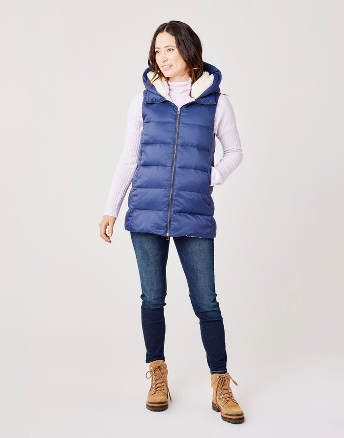 Davos Down Vest: Navy - FINAL SALE
