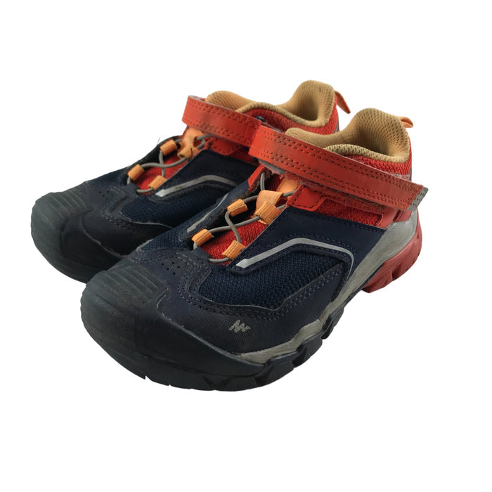 Decathlon size UK 12 (jr) navy orange walking shoes