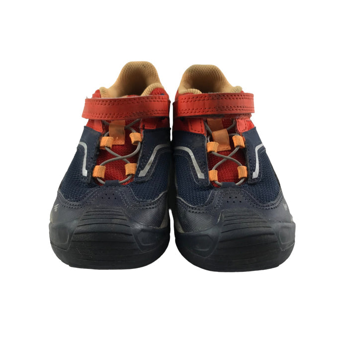 Decathlon size UK 12 (jr) navy orange walking shoes