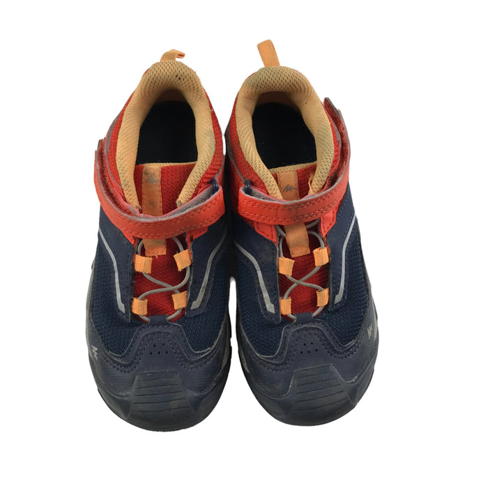 Decathlon size UK 12 (jr) navy orange walking shoes