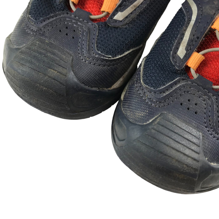 Decathlon size UK 12 (jr) navy orange walking shoes