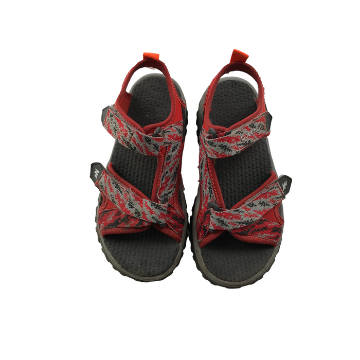 Decathlon size UK 13c (jr) red walking sandals