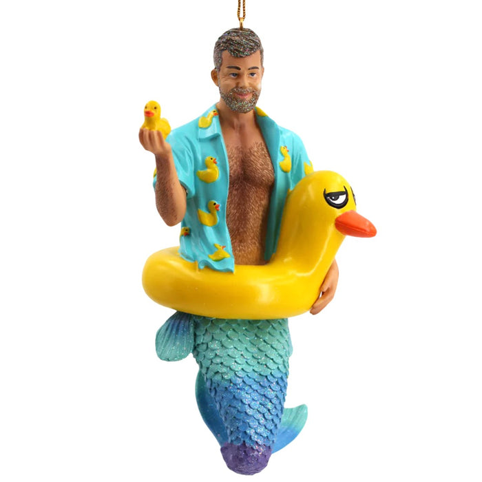 December Diamonds - Daddy Duckie Merman Ornament 55401