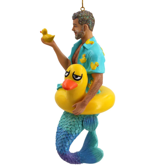 December Diamonds - Daddy Duckie Merman Ornament 55401