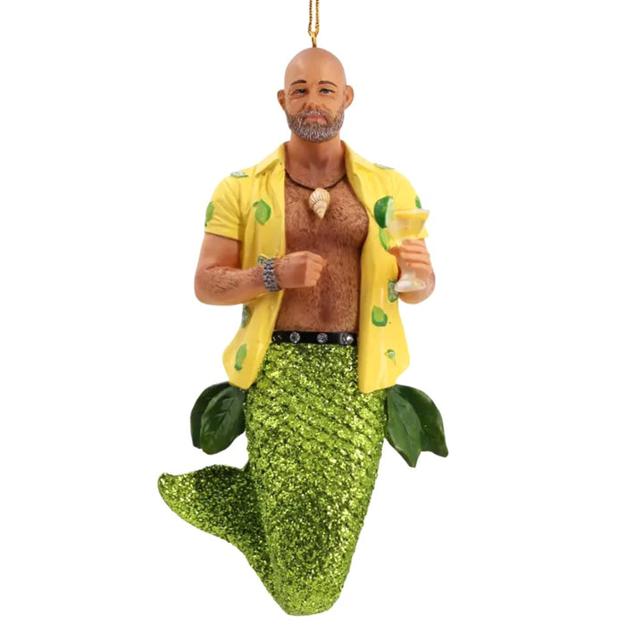 December Diamonds - Key Lime Daddy Merman Ornament 55437