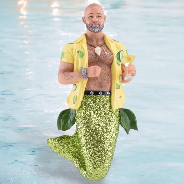 December Diamonds - Key Lime Daddy Merman Ornament 55437