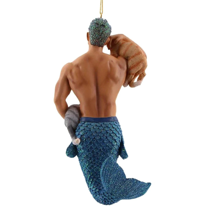December Diamonds - Pet The Puss Merman Ornament 55113