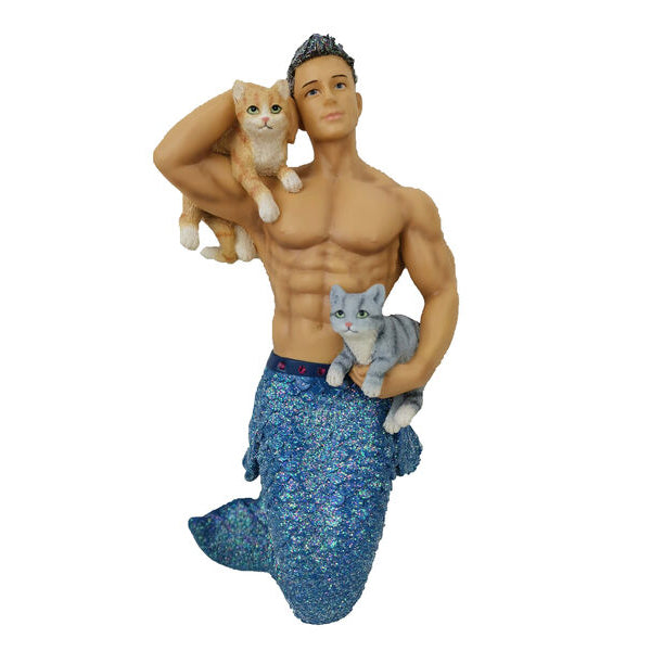 December Diamonds - Pet The Puss Merman Ornament 55113