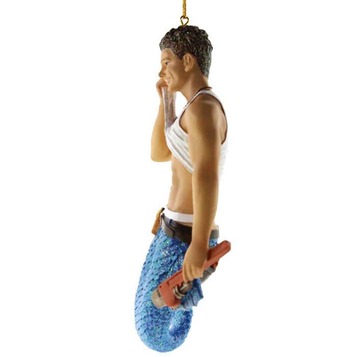 December Diamonds - Plumbers Crack Construction Worker Merman Ornament 55083