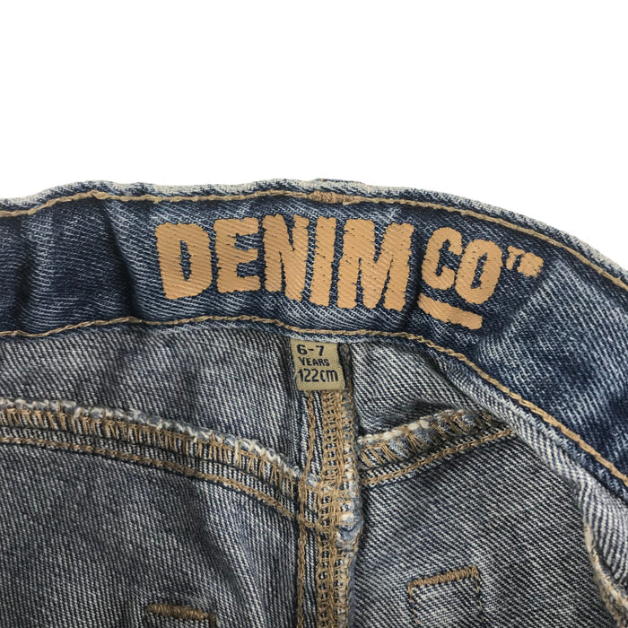 Denim Co 6-7 years blue regular fit wide leg jeans