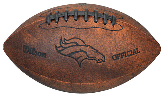 Denver Broncos 9" Throwback Football Vintage logo