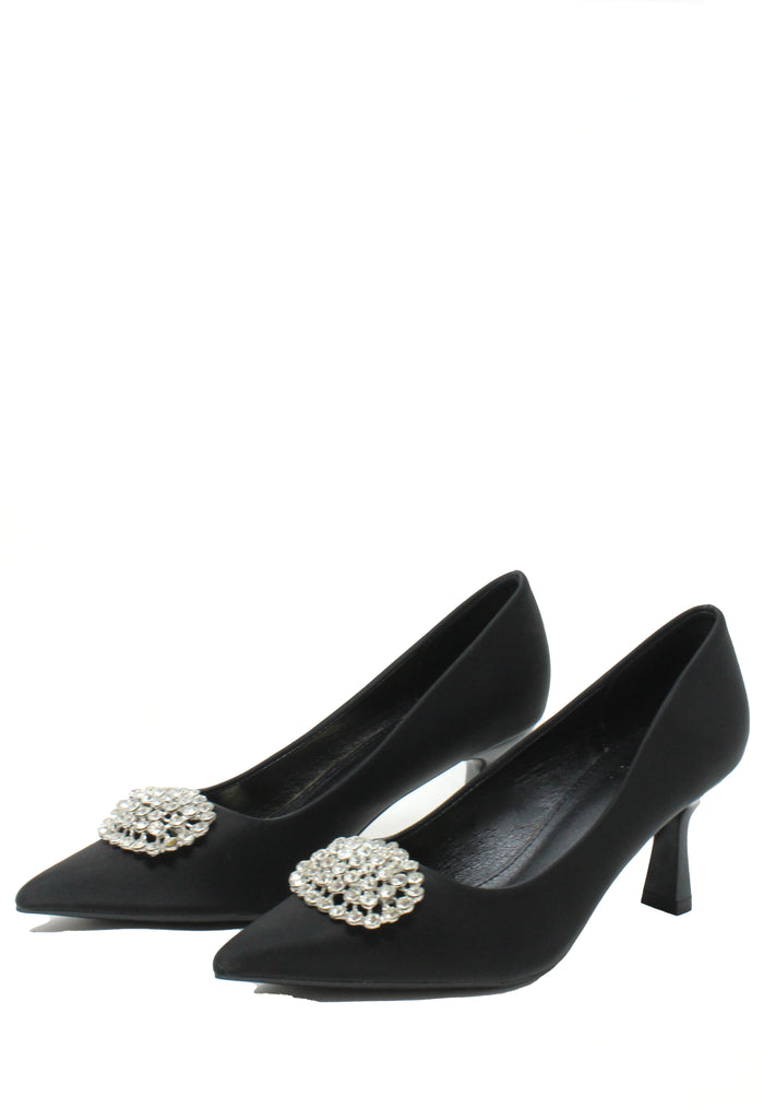 Diamante Court Heel