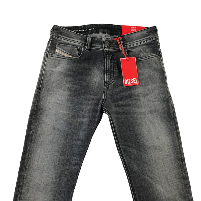 Diesel w28 l32 grey stone wash skinny fit low waist stretchy denim jeans