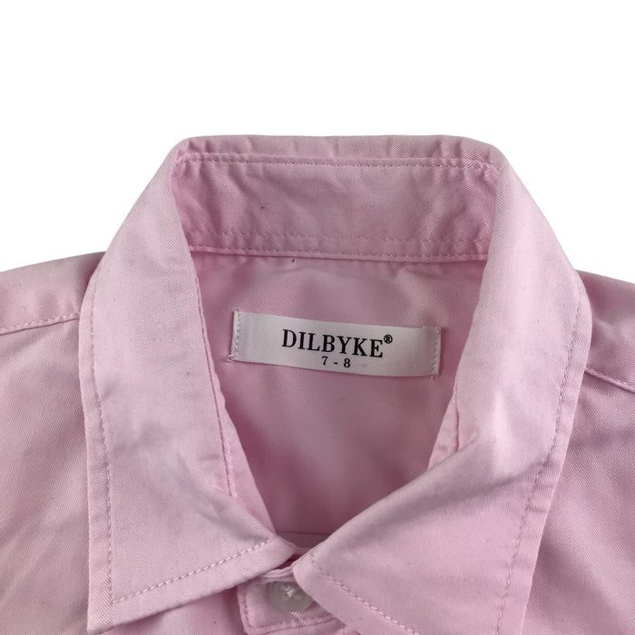 Dilbyke 7-8 years pink buttoned shirt