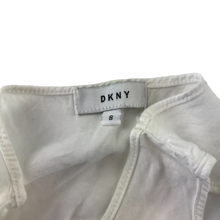 DKNY 8-9 years white flared cropped top