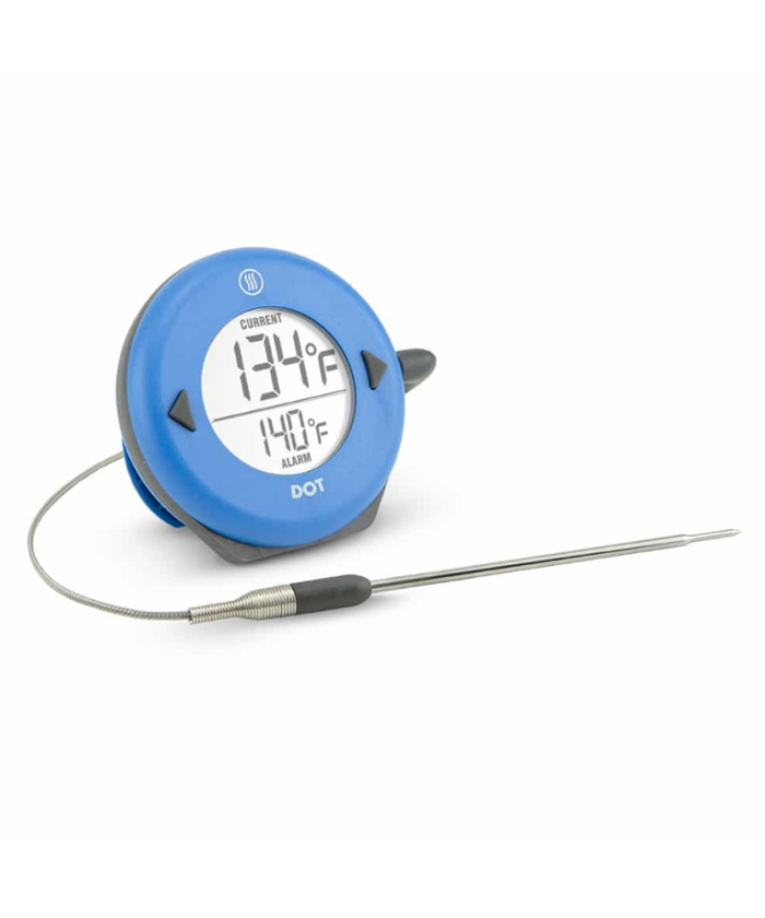 DOT Simple Alarm Thermometer, Blue