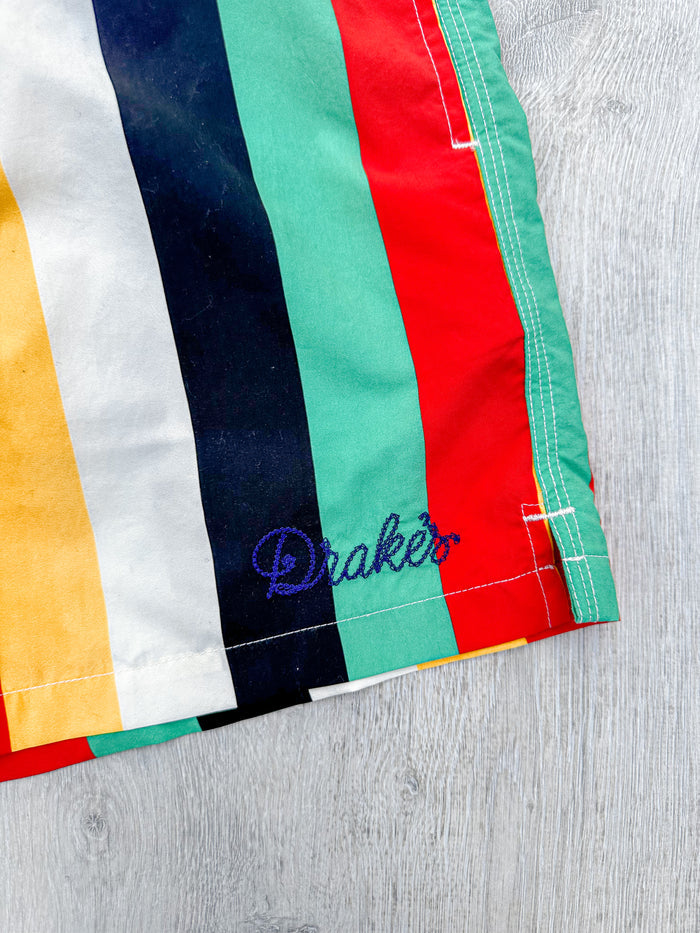 Drake's Striped Swim Shorts - House Of Huntington